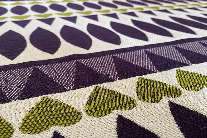 close up of the blankets pattern